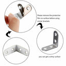 25 Pcs Corner Bracket - 40x40mm 90 Degree Right Angle Brackets Fastener Sta