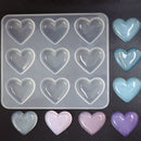 1Pc 9-Even Heart Shape Silicone Cake Mold Diy Chocolate Baking Utensil Cake