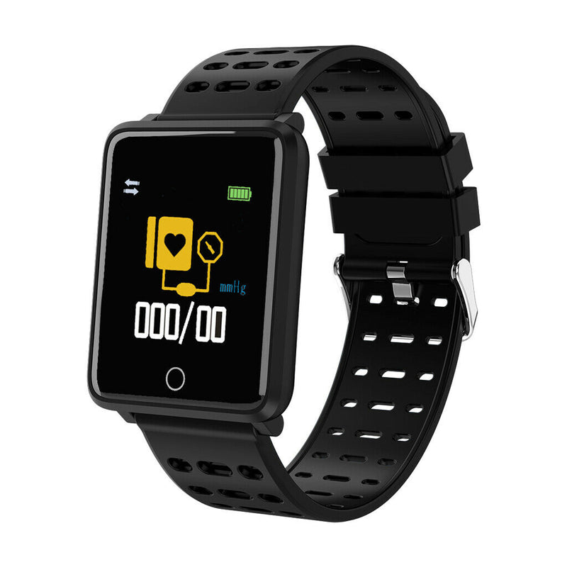 Electronic Sports Bluetooth Smart Watch Alarm Clock 180mAh Men Women Black