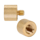 2x 3/8"-16 Female to 1/4"-20 male thread adaptor fit for camera light stand Hf