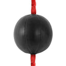 Double End Boxing Speed Ball Punching Bag Dodge Gym Training Black Pu Leather Cy