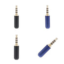 4 Pieces 4-Pole 3.5mm 1/8" Male Headphone Plug Adapter