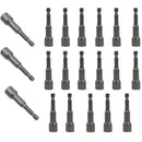 20Pcs Hex Socket Sleeve Nozzles Nut Driver Drill Bit Hex Power 10mm