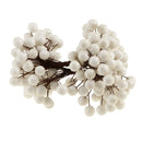 40-head Mini Artificial Fruit Berry Christmas Wedding Decoration White