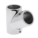 2 x Polished Boats Handrail Fitting - 60 Degree Hand Rail T/Tee 1-inch - 316