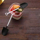 Novelty Disposable Plastic Shovel Shape Dessert Spoon, Set Of 50