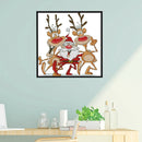 14CT Stamped DIY Santa Claus Reindeer Cross Stitch Kits 28X26cm (C317)