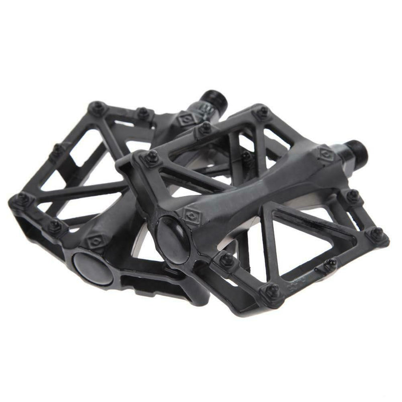 9/16 in Bike Pedals Ultra-Light Alloy Cycling Treadle Universal BLACK A