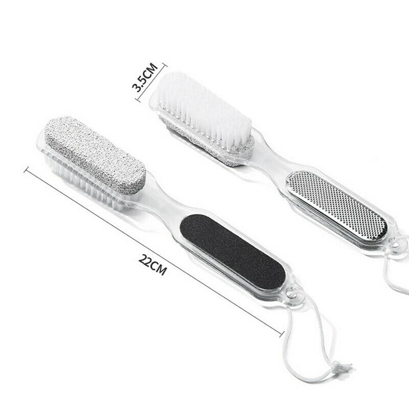 Home Foot Pumice Stone 4 In 1 Stone Dead Skin Remover Brush Pedicure Grindi Q5D1