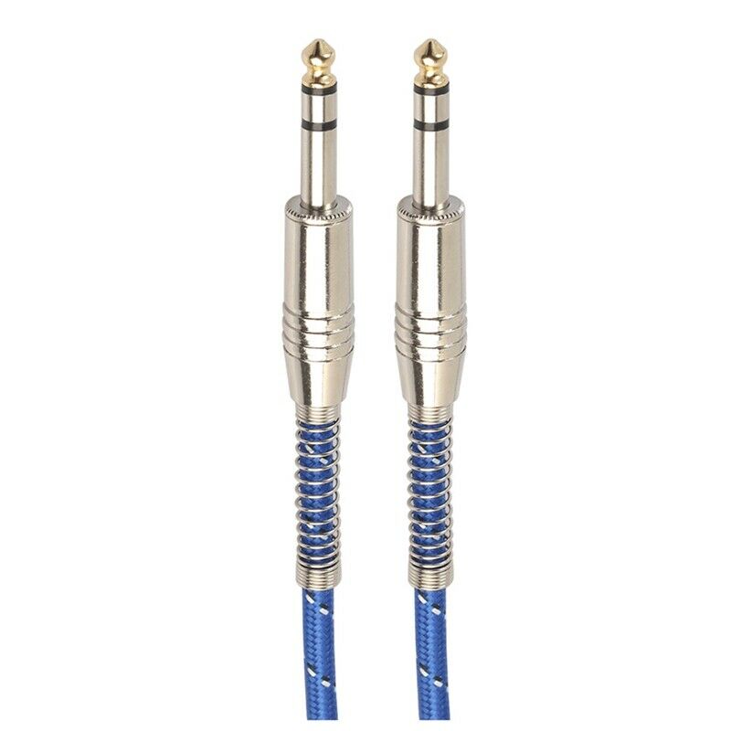 6.35mm to 6.35mm Audio Cable Male to Male For Electric Guitar Mixer Stereo