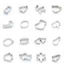16 Pack Christmas Cookie Cutter Stainless Steel Cut Candy Biscuit Mold Cook