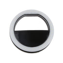Portable Luminous LED Selfie Light 36 LED Bulbs Ring Lamp For Phone Black