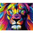 5D Full Square Drill Diamond Painting DIY Colorful Lion Cross Stitch Mosaic