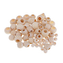 220x Lots Wooden Beads Large Holes For Jewelry Making Crafts