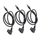For TV Logic Monitor 4pin Mini XLR to D-tap Coiled Spring Power Cable 3 Pack