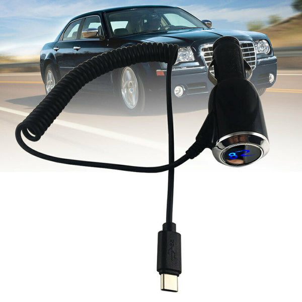 USB Fast Car Auto Charger Adapter Type-C For Sansung Galaxy Smart Mobile YDW