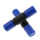 Durable Double Tube Shaker Sand Hammer Kids Rattle Rhythm Toys 79-81DB Blue