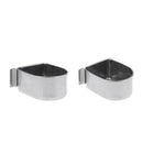 2x Useful Stainless Steel Bird Cages Food Water Feeder Cage Hanging Feeders