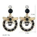 Women's Fashion Trendy Honey Bee Alloy Earrings Jewelry Female Long Tassel  R2L7