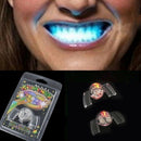 Funny Fashion Flashing LED Light Up Mouth Braces Piece Glow Teeth-For_Hallo P9T1