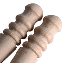 Leather craft Tools Round Wood Edge Slicker Multi-Size Burnisher for Leather3C