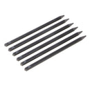 Woodless Charcoal Pencils, 6 Piece. Features Hard Grades of Charcoal Artist Kids
