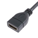 15cm 90 Degree Elbow HDMI Male Port to HDMI Female Port Extender Cable A