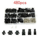 SM2.54 Kits 480pcs 2p 3p 4p Pitch Female and Male Header Connectors AdaptorB Nw