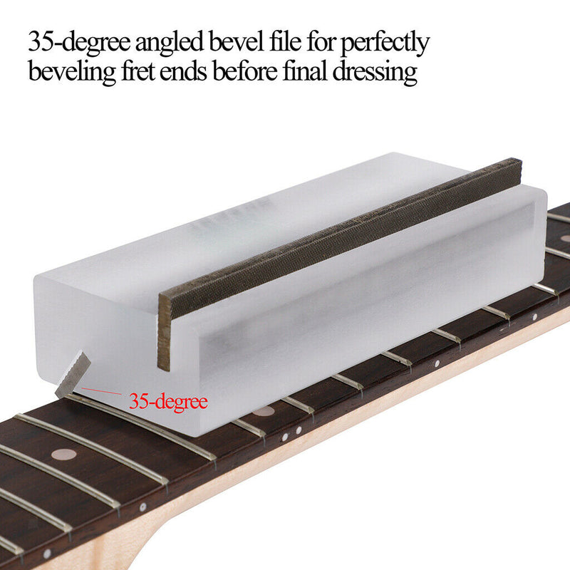 Fret End Dressing File Fret Leveler Sanding Block Leveling Fingerboard File