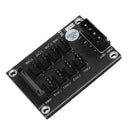 4-Pin or SATA 15-Pin to 8 Way 4-Pin PC Chassis Cooling Fan Splitter Hub