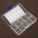 100X Fast-blow Glass Fuse 5x20mm Quick Blow Glass Tube Fuse Assorted Kit 0.2-15A
