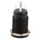 Angel Eye Metal Push Button Switch Latching Blue LED Illuminated Momentary