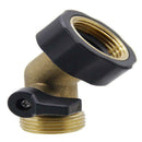 Heavy Duty Brass Gooseneck Garden Water Tap Connector Hose Shut Off Valv ZKR