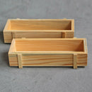 Burlywood  Garden Flower Planter Succulent Rectangle Plant Storage Case