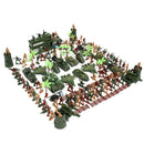 146x Military Base Set 5cm Soldiers Army Figures & Accs Warplane Armored Car
