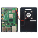 Enclosure Case Cover Shell Housing Cover with Cooling Fan for Raspberry Pi 4B