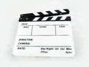 White Acrylic Clapperboard TV Film Movie Clapper Slate Clap Board