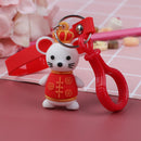 1pc Lucky mouse keychain Pendant key chain Holder Best New Year Gifts for KidsTE