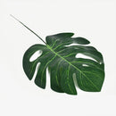 12Pcs Artificial Monstera Palm Leaves Green Plants Wedding Diy Decoration C