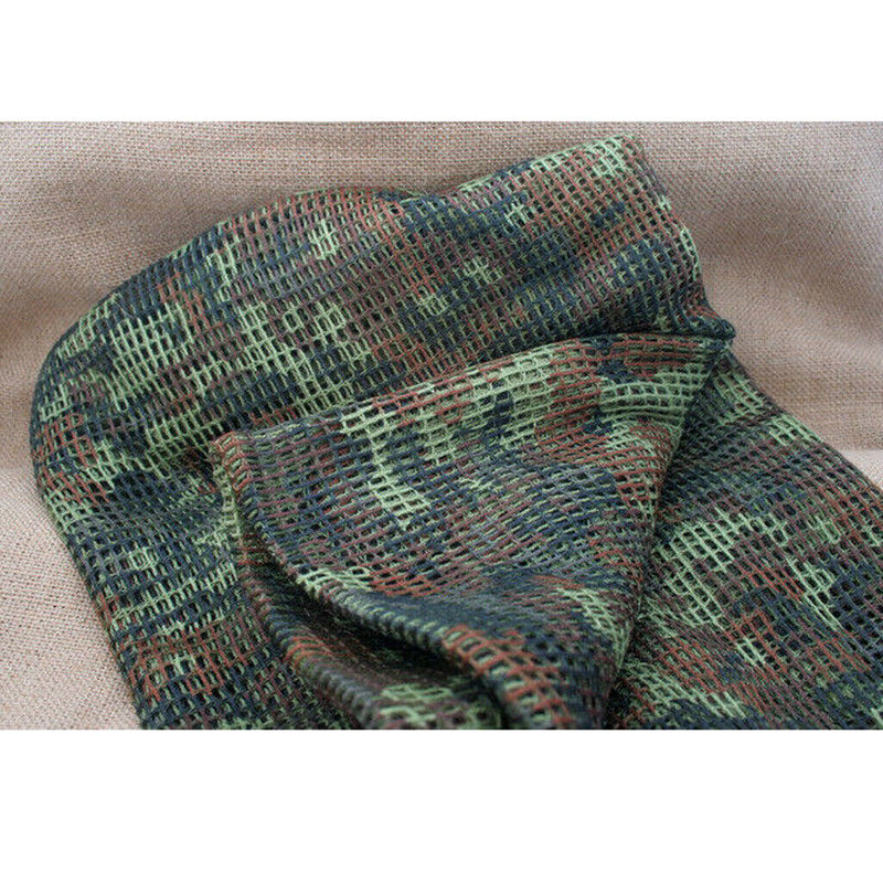 Net scarf for camouflage 190 x 90 cm, as a scarf, headscarf, head cover bandana