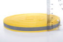 50M Yellow Reflective Fabric Tape Strip Edging Braid Trim Sew0.4"x164ft=10MMx50M