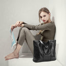 Sheepskin Retro Leather Large Capacity Handbags Shoulder Bags Womens Tote