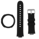 Silicone Wrist Strap Band +Protector Case Cover for ASUS ZenWatch 3  black