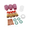17pcs TIG Gas Lens Back Cap Collet Body Kit Fit TIG Welding Torch WP17/18/26