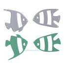 2Pcs Fish Cutting Dies DIY Scrapbooking Album Card Paper Embossing Decor Craft