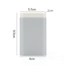 Travel Tablet Medicine Box Pull-Type 6 Grid Pills Storage Case (Grey)