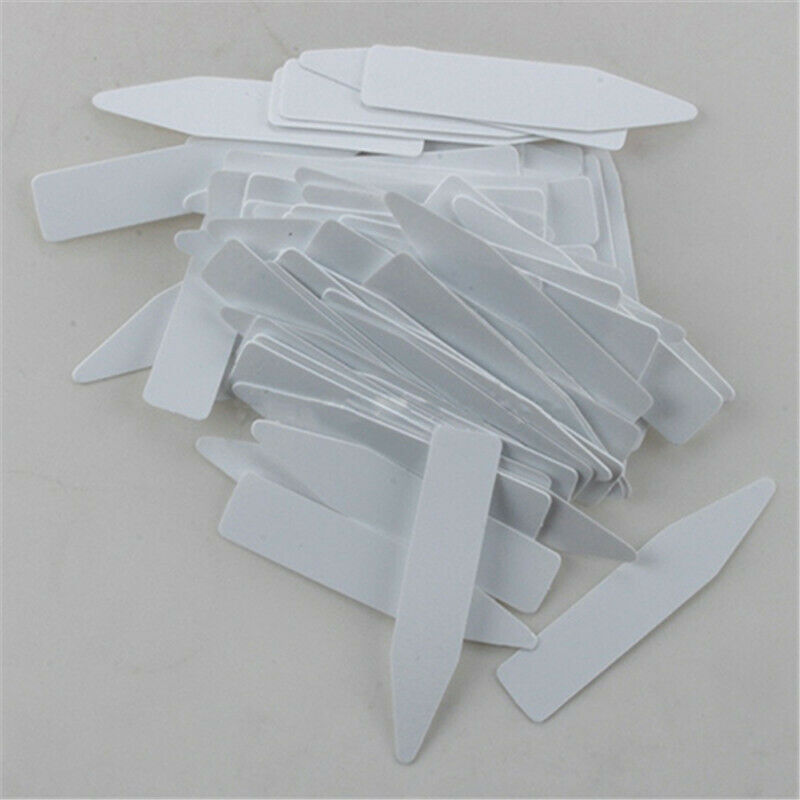 100 Pcs Reusable Pvc Plant Tag Label Tree Fruit Seedling Garden Flowerpot P
