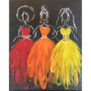 5D DIY Diamond Painting Kit Three Girls Full Round Drill Picture Handicraft