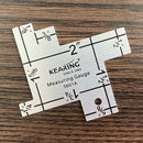2inch Metal Hemline Seam Measuring Gauge Tool Sewing Garment Craft Ruler DIY