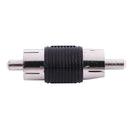 Straight AV RCA Male to Male Connectors Couplers Adapters 6 Pcs W5V6